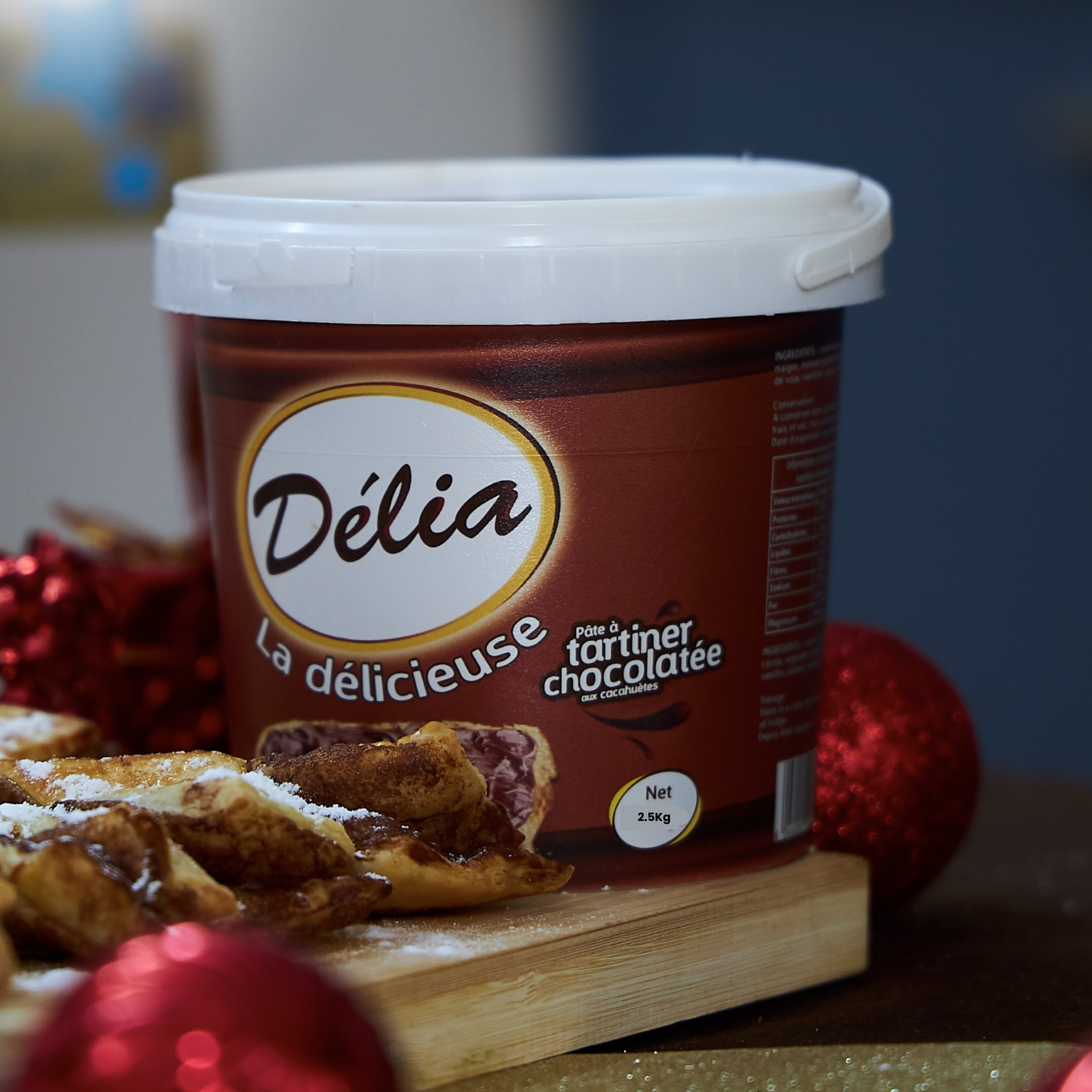 Crema de Chocolate con Maní DÉLIA / 4 x 2.5 Kg