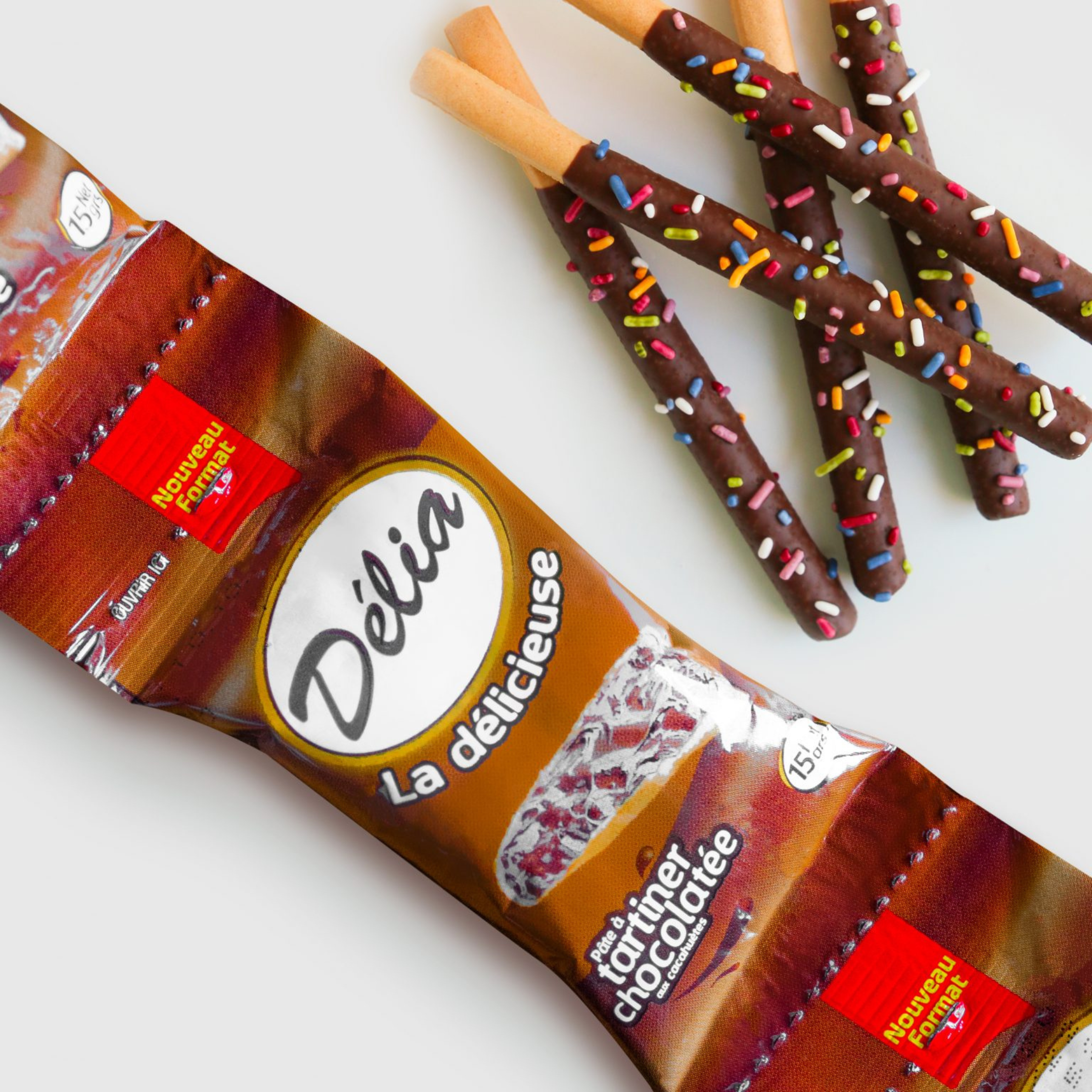 Stick Pâte à Tartiner Chocolat-Arachide DÉLIA / 360 x 12g