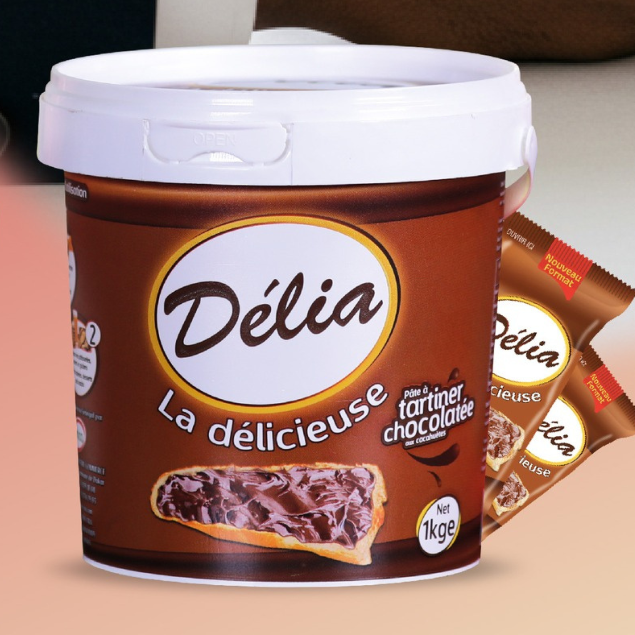Pâte à Tartiner Chocolat-Arachide DÉLIA / 6 x 1 Kg