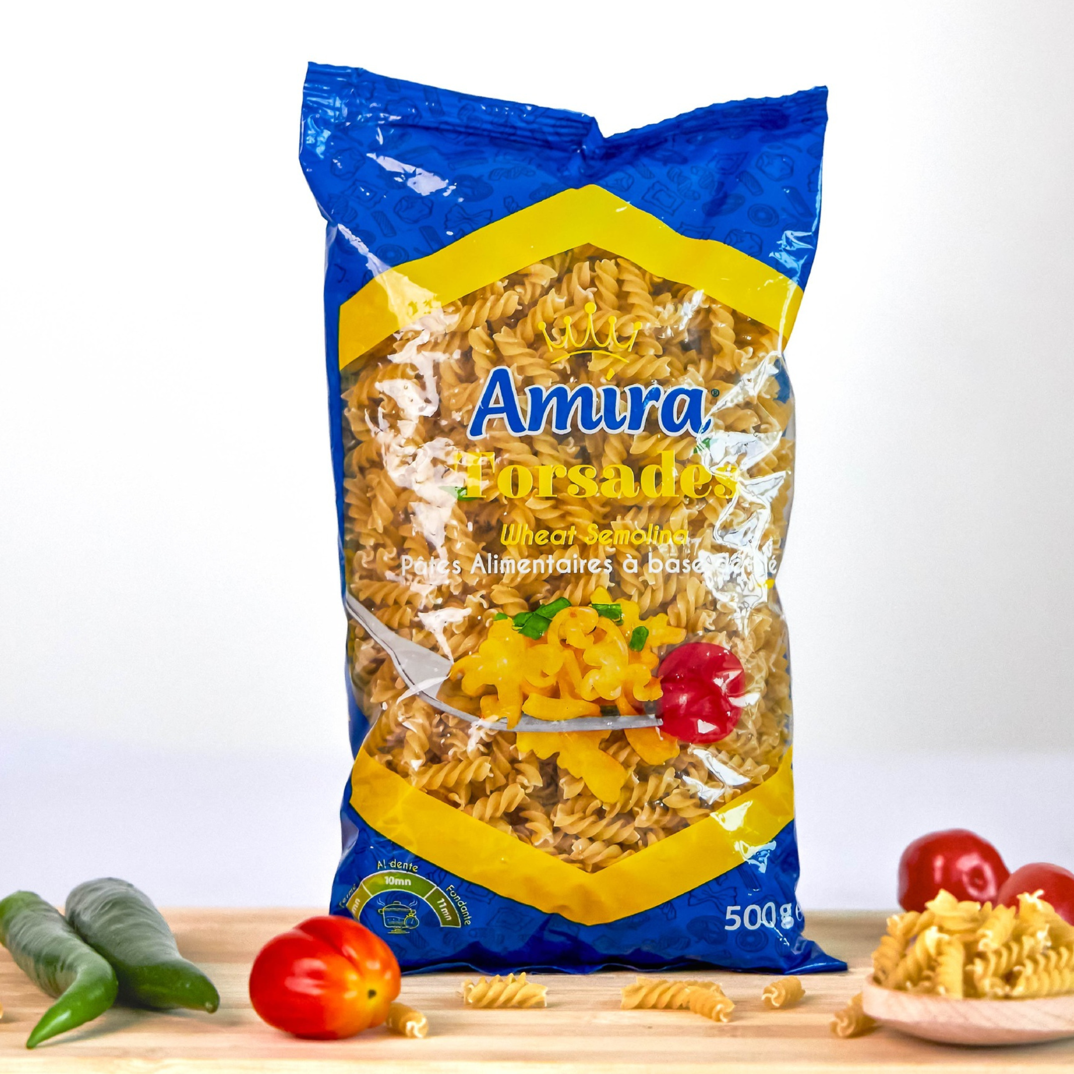 Macaronis Torsadés AMIRA / 12 x 500g